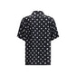 Black Silk Pattern Shirt
