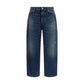 Blue Cotton Relaxed Fit Jeans