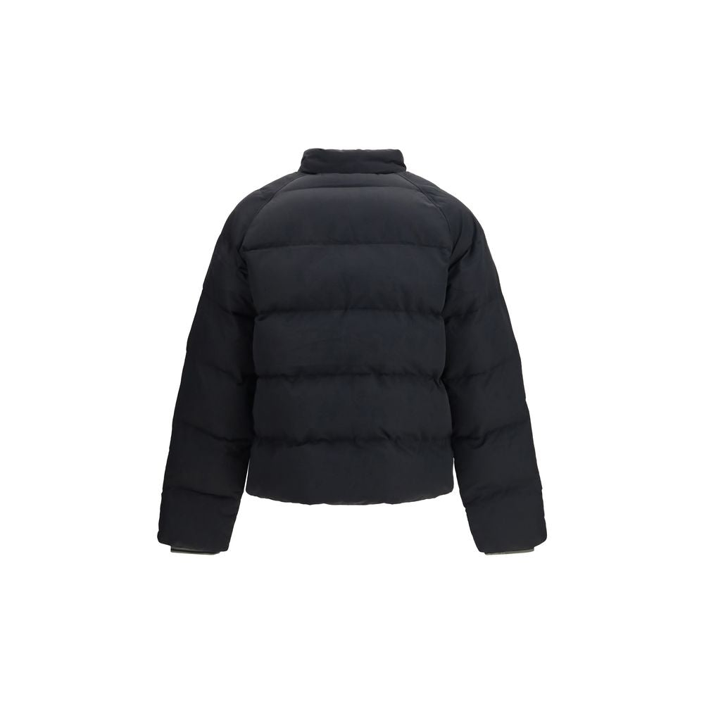 Black Polyamide Full-Length Jacket
