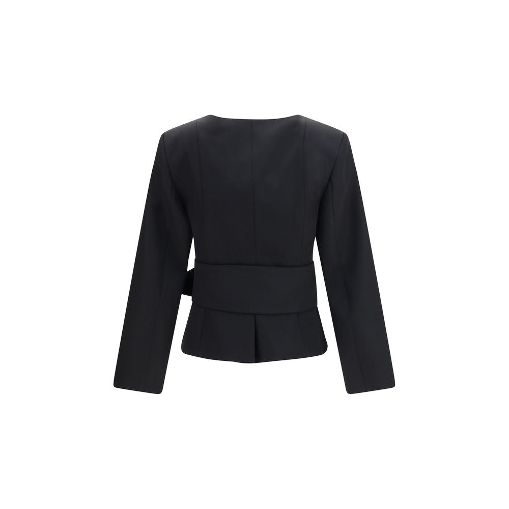 Black Wool Oves Aries Full-Length Jacket