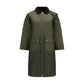 Bicolor Polyester Full-Length Jacket