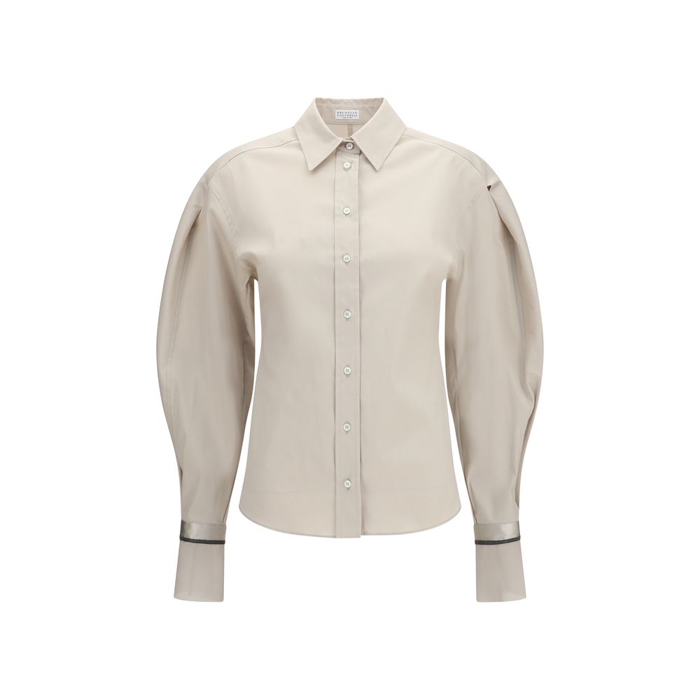 Beige Cotton Shirt