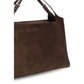 Brown Suede Leather Handbag