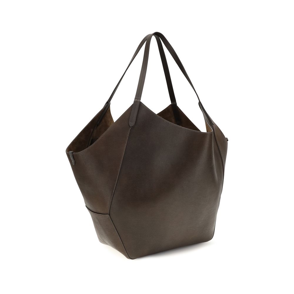 Brown Calf Leather Bos Taurus Handbag
