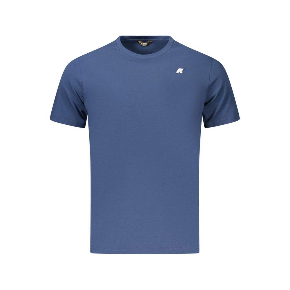 Blue Cotton Men's T-Shirt