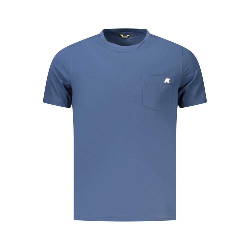 Blue Cotton Men's T-Shirt