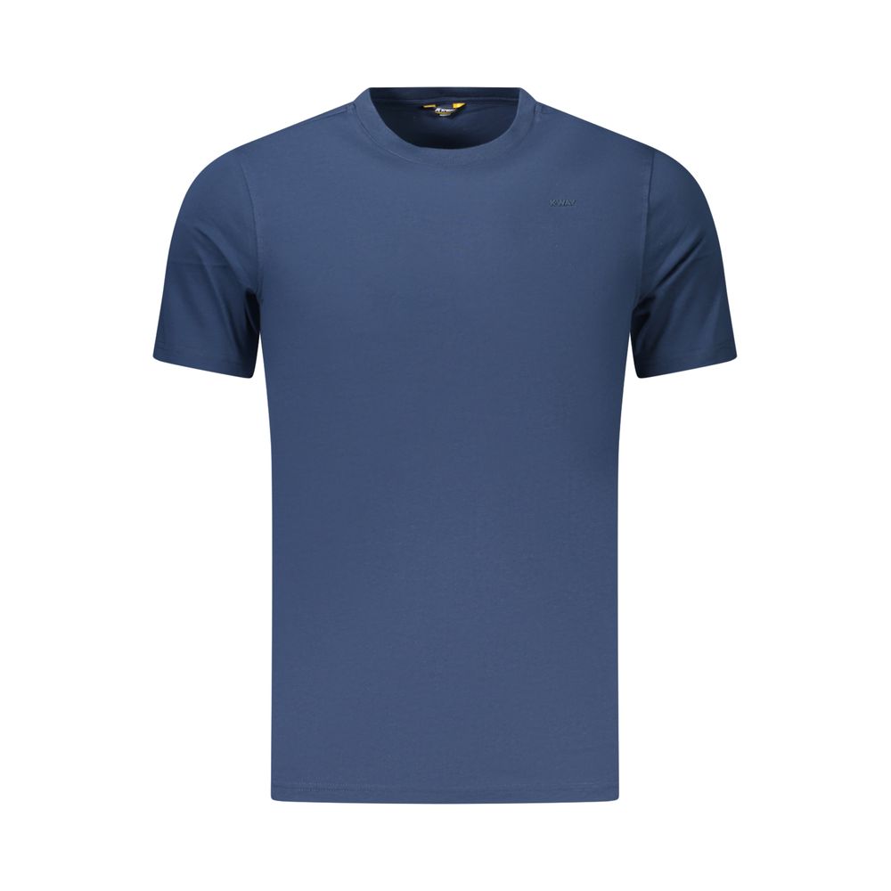 Blue Cotton Men's T-Shirt