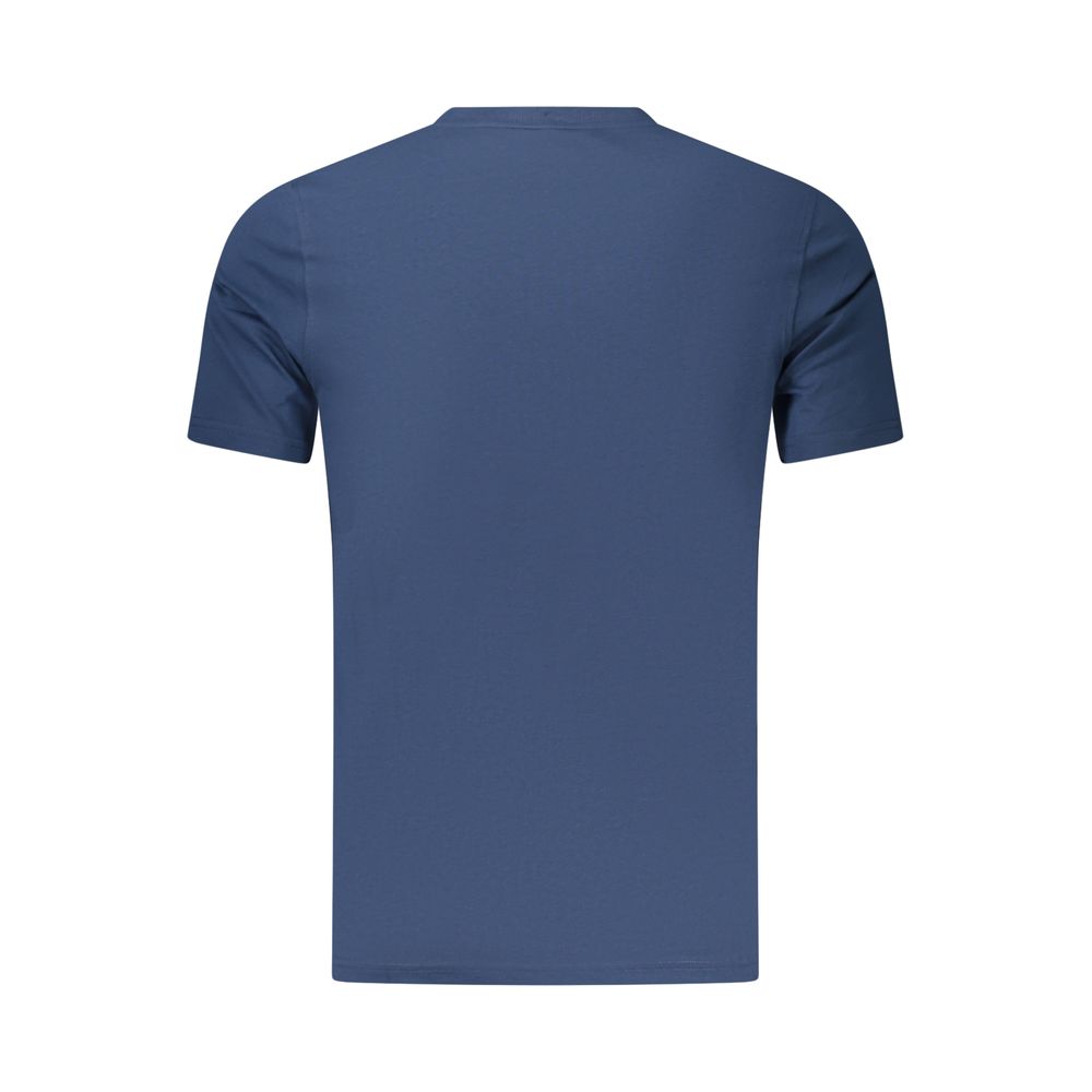 Blue Cotton Men's T-Shirt