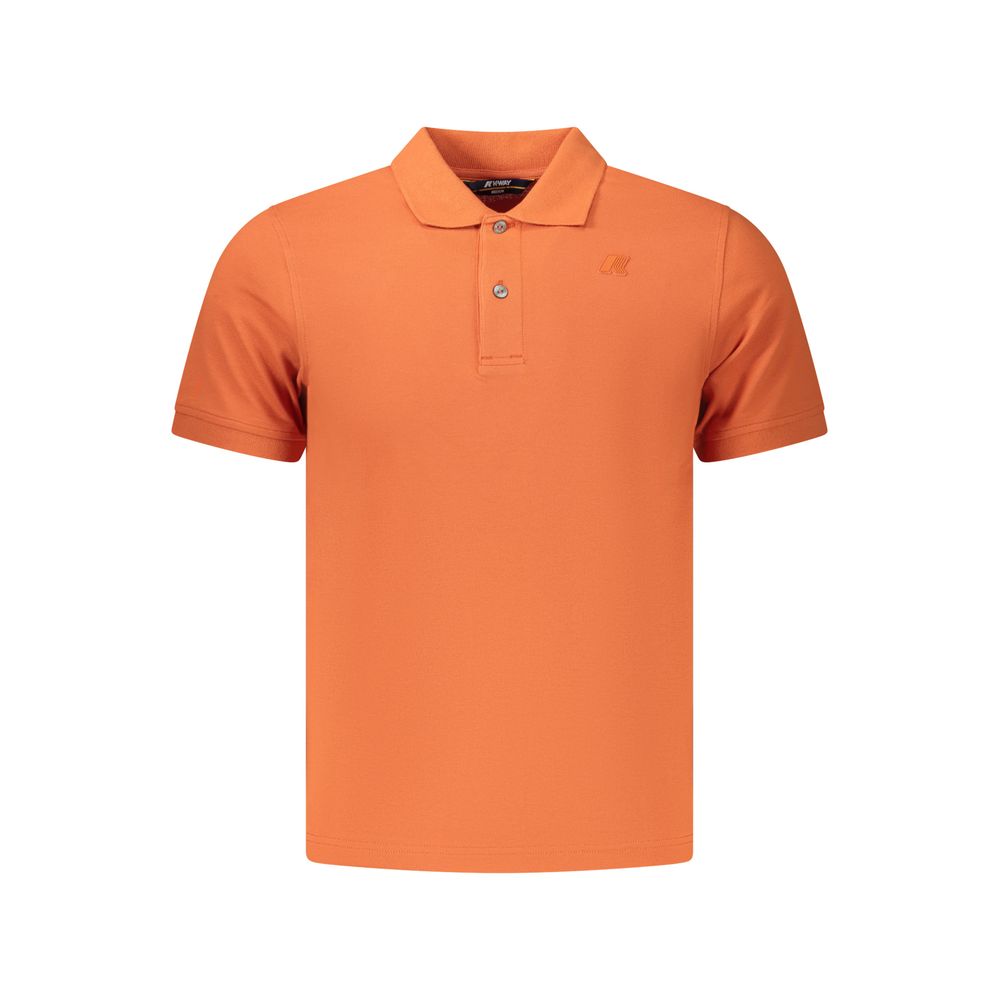 Orange Cotton Men's Polo Shirt