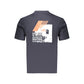 Blue Cotton Men's T-Shirt