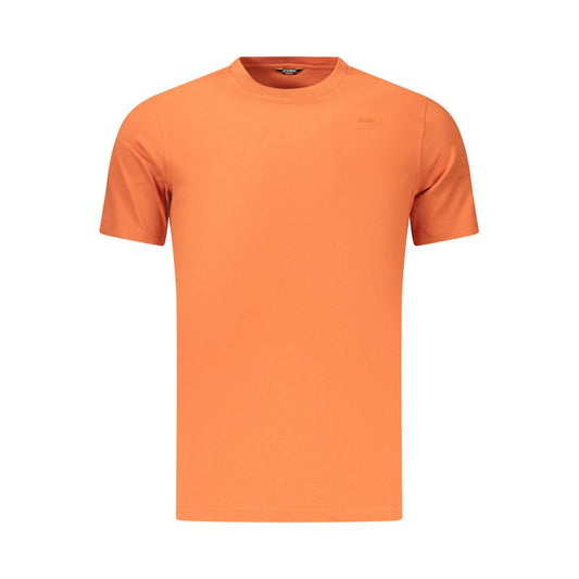 Orange Cotton Men T-Shirt