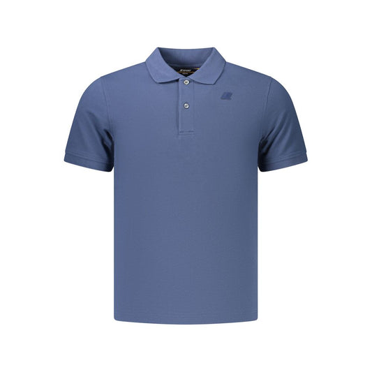 Blue Cotton Men's Polo Shirt