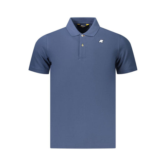 Blue Cotton Polo Shirt