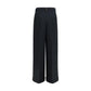 Black Acetate Casual Pants