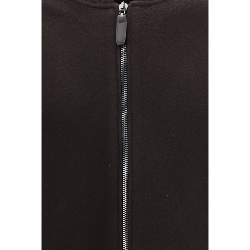 Brown Wool Oves Aries Bomber