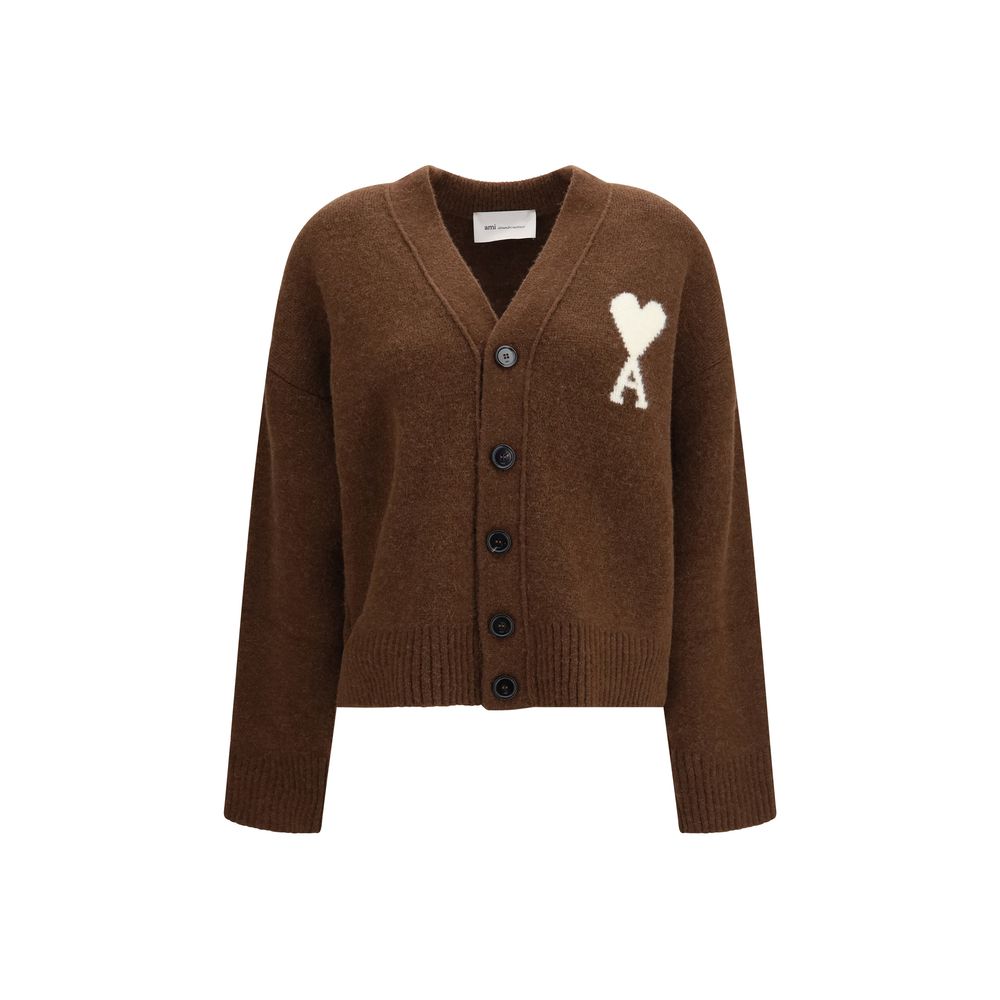 Brown Alpaca Vicugna Pacos Cardigan