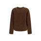 Brown Alpaca Vicugna Pacos Cardigan