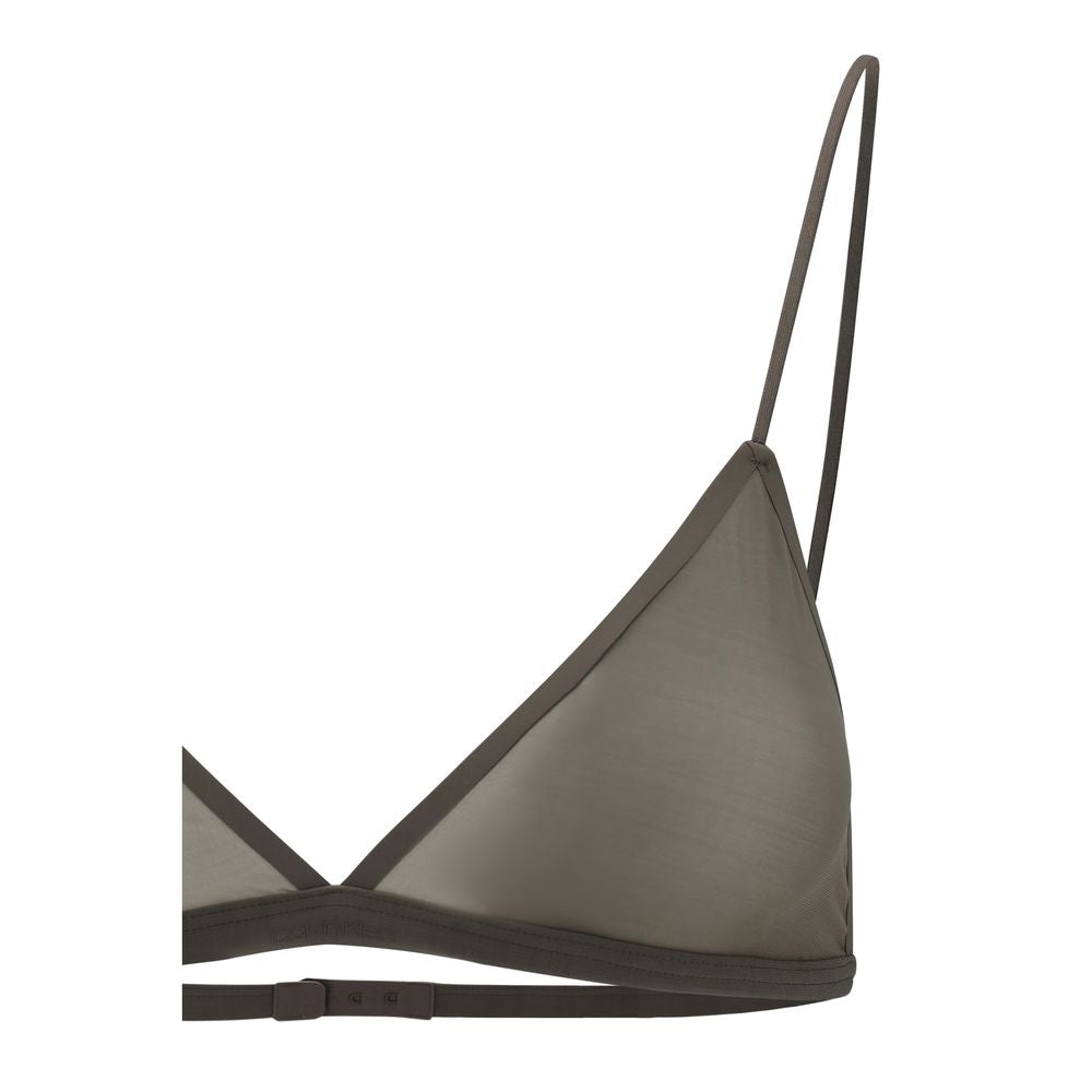 Gray Nylon Bra