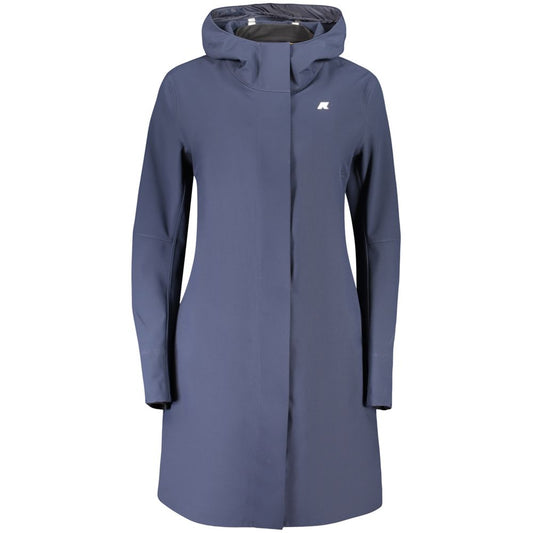 Blue Polyester Women's Jacket