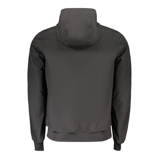 Black Polyester Men's Jacket