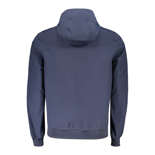 Blue Polyester Men's Jacket