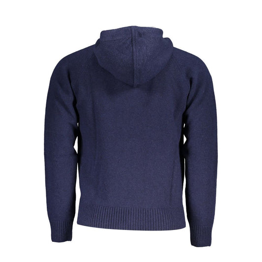 Blue Wool Men's Pullover