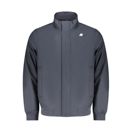 Blue Polyester Men's Jacket