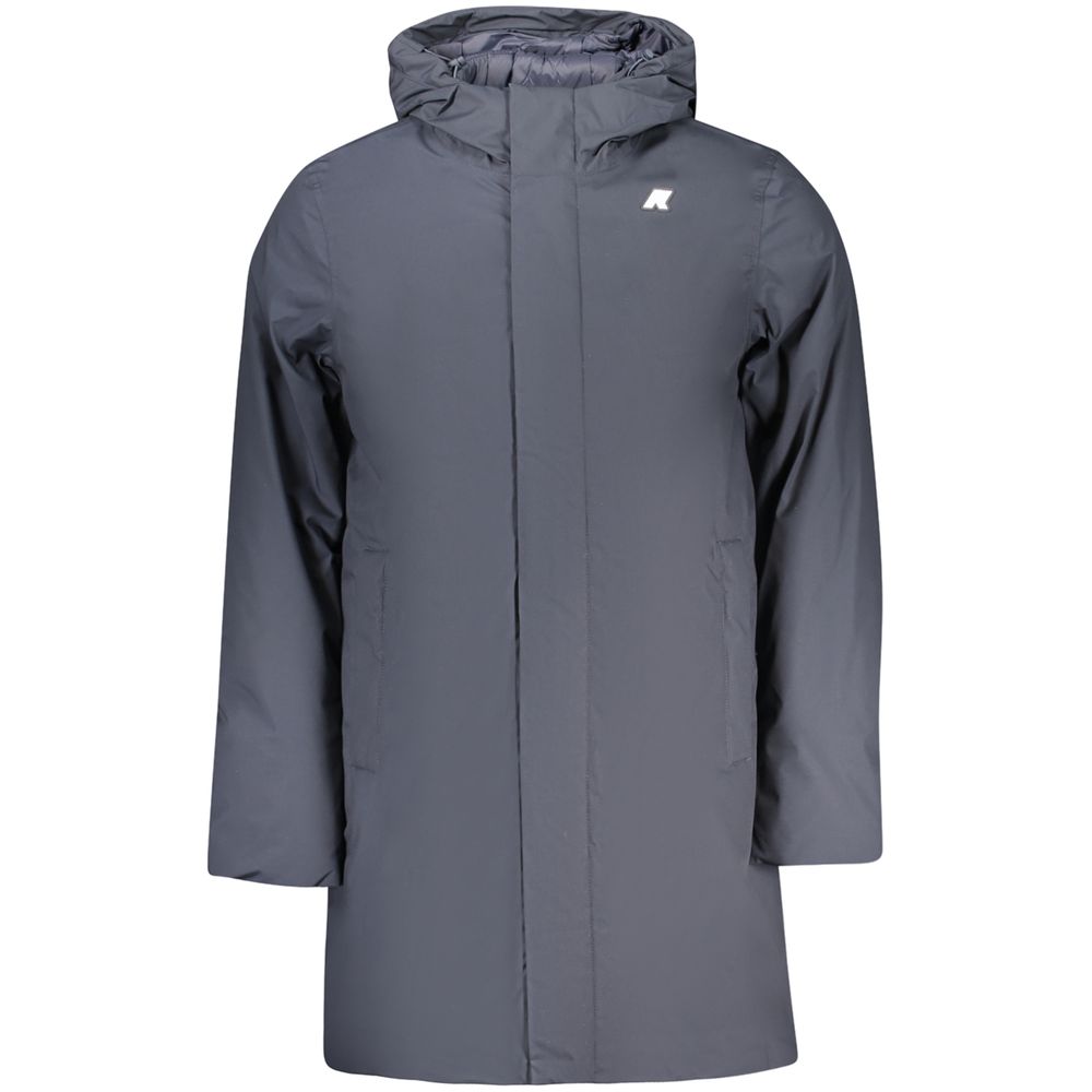 Blue Polyester Men's Jacket