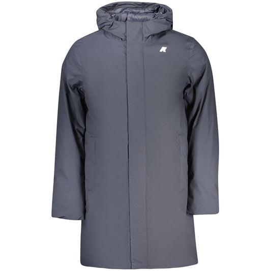Blue Polyester Men's Jacket