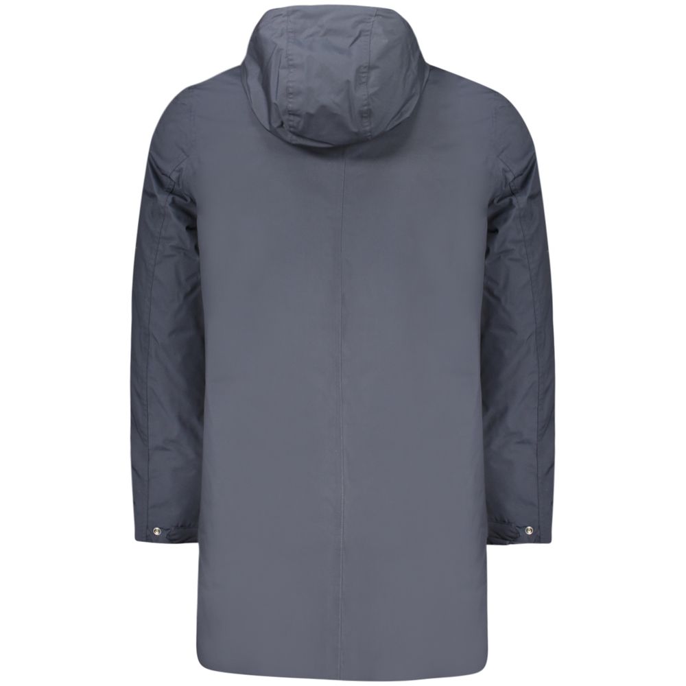 Blue Polyester Men's Jacket