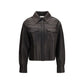 Black Lamb Leather Leather Jacket