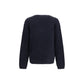 Blue Marabou Sweatshirt