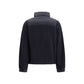 Black Polyester Full-Length Jacket