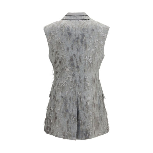 Gray Wool Oves Aries Sleeveless Jacket