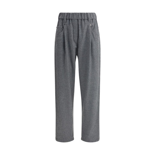 Gray Wool Oves Aries Casual Pants