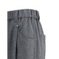 Gray Wool Casual Pants