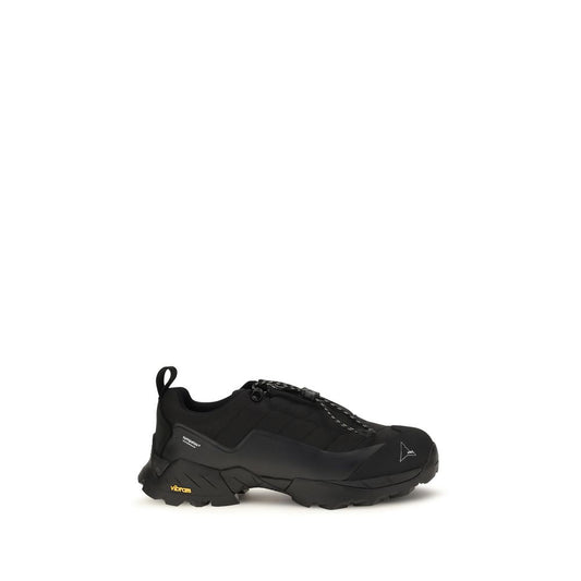Black Polyamide Athletic Sneakers