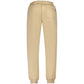 Beige Cotton Mens Trousers