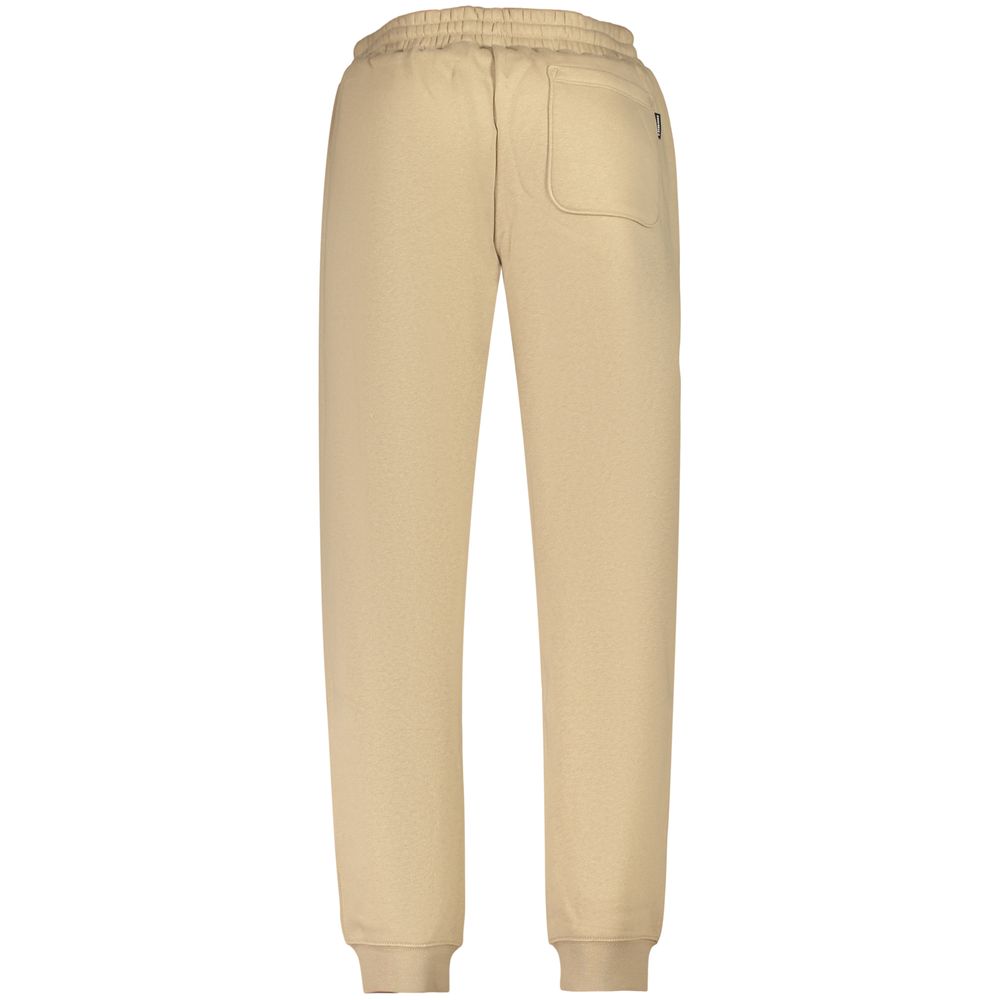 Beige Cotton Mens Trousers