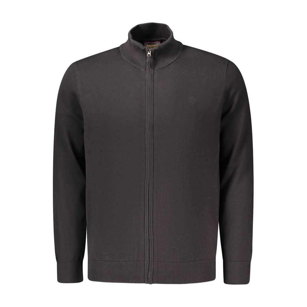 Black Cotton Men's Sweater