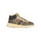 Brown Polyester Athletic Sneakers