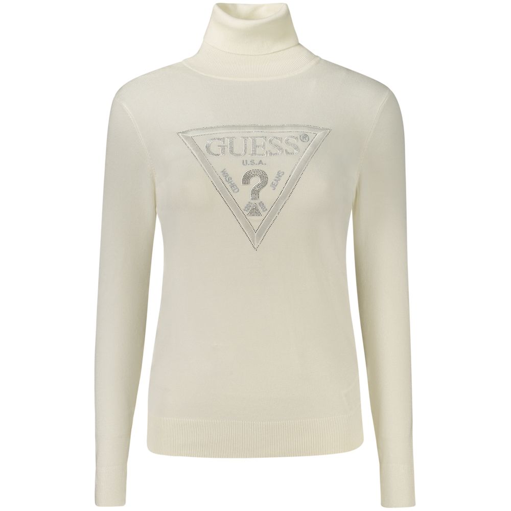 White Viscose Turtleneck