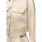 Beige Polyester Full-Length Jacket