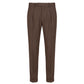 Brown Viscose Men Pants