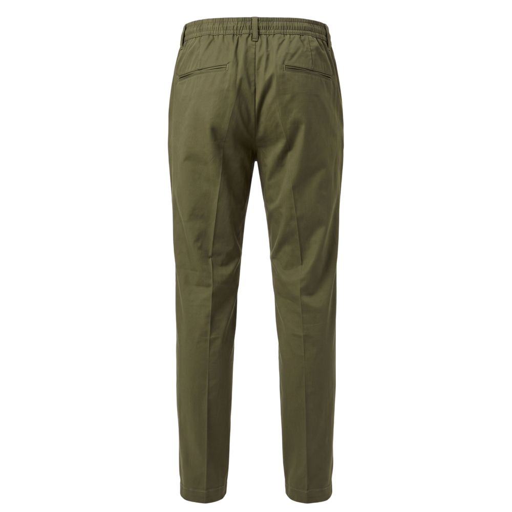 Green Cotton Men Pants