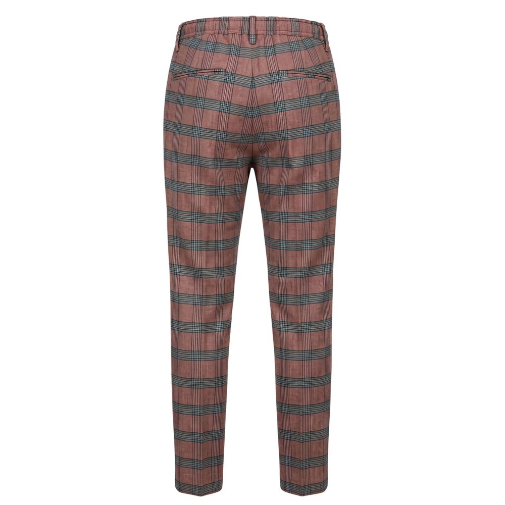 Red Cotton Men Pants