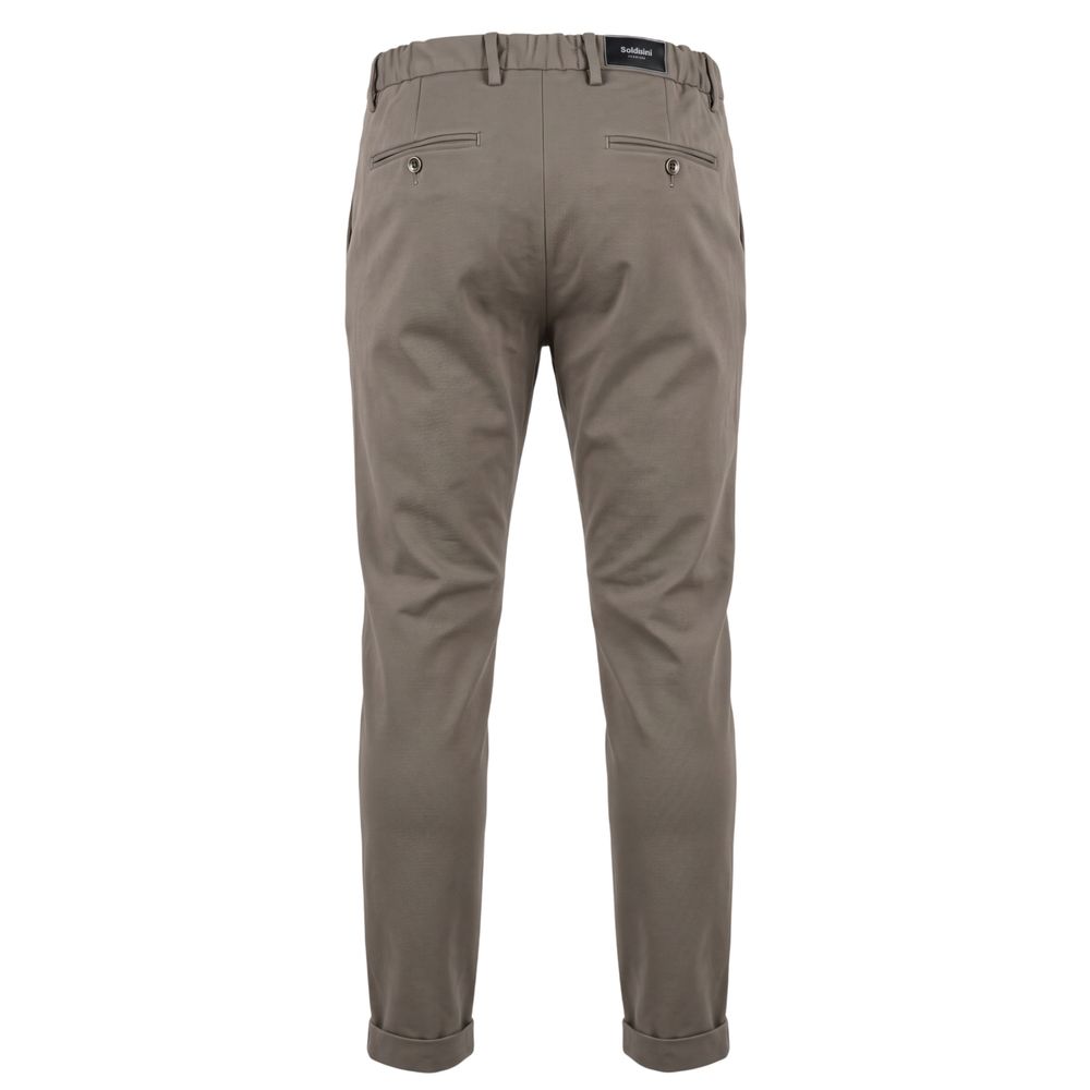 Grey Viscose Men Pant
