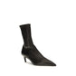 Black Calf Leather Bos Taurus Ankle Boots