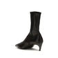 Black Calf Leather Bos Taurus Ankle Boots