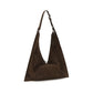 Brown Suede Leather Shoulder Bag